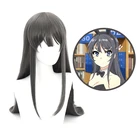 Парики для косплея Rascal't Dream Of Bunny Girl Senpai Sakurajima Mai, синтетические волосы, Длинные прямые серые волосы, головной убор