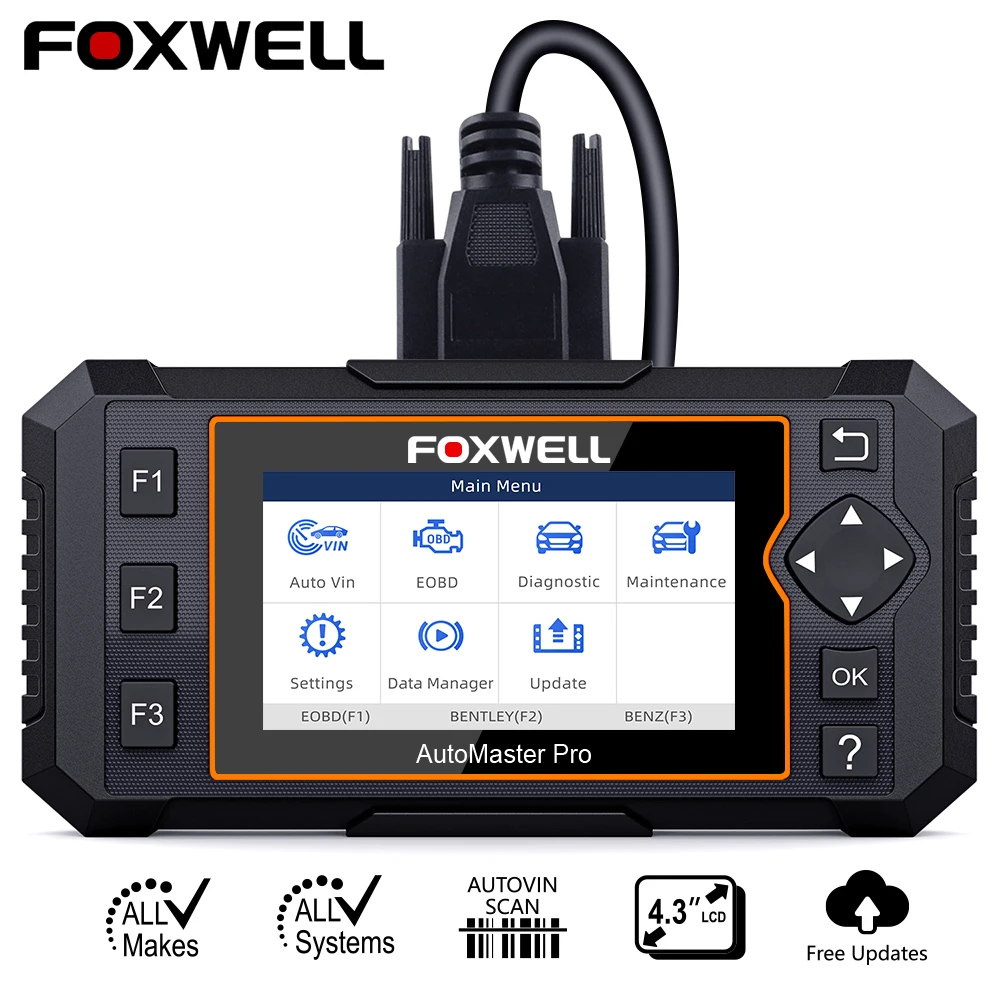 Foxwell NT624 Elite OBD2 полная система диагностический инструмент ABS SRS SAS масло EPB сервик