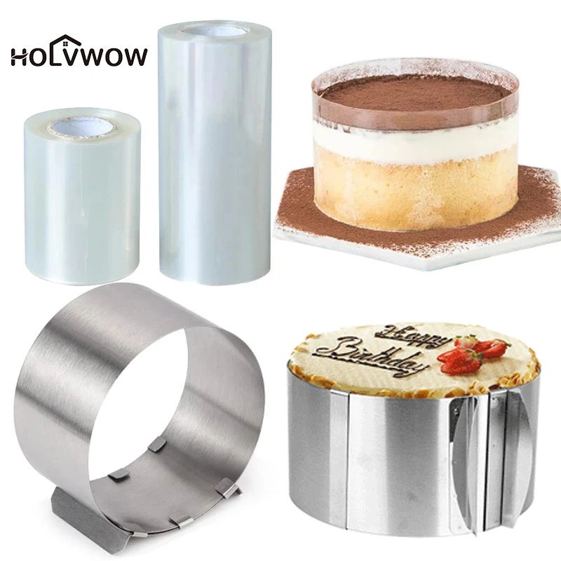 Регулируемое кольцо для мусса круглая форма бордюра пленка пасты кухонный