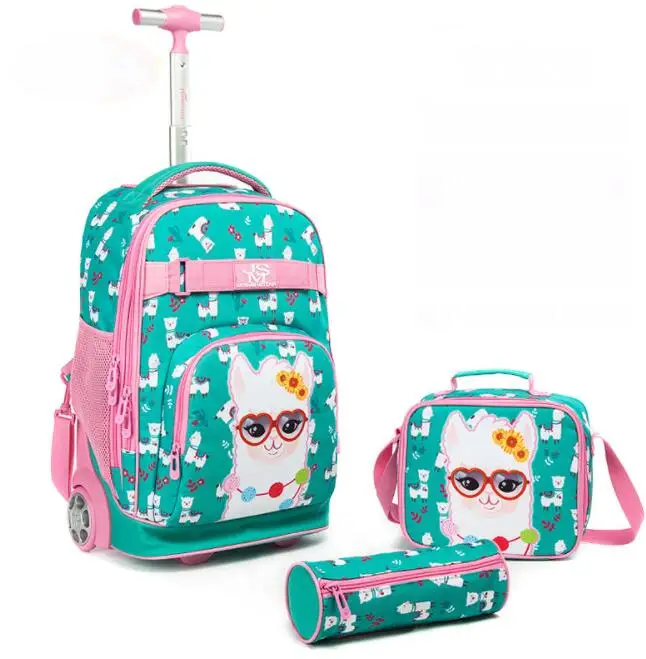 Детский Школьный рюкзак на колесиках для мальчиков и девочек