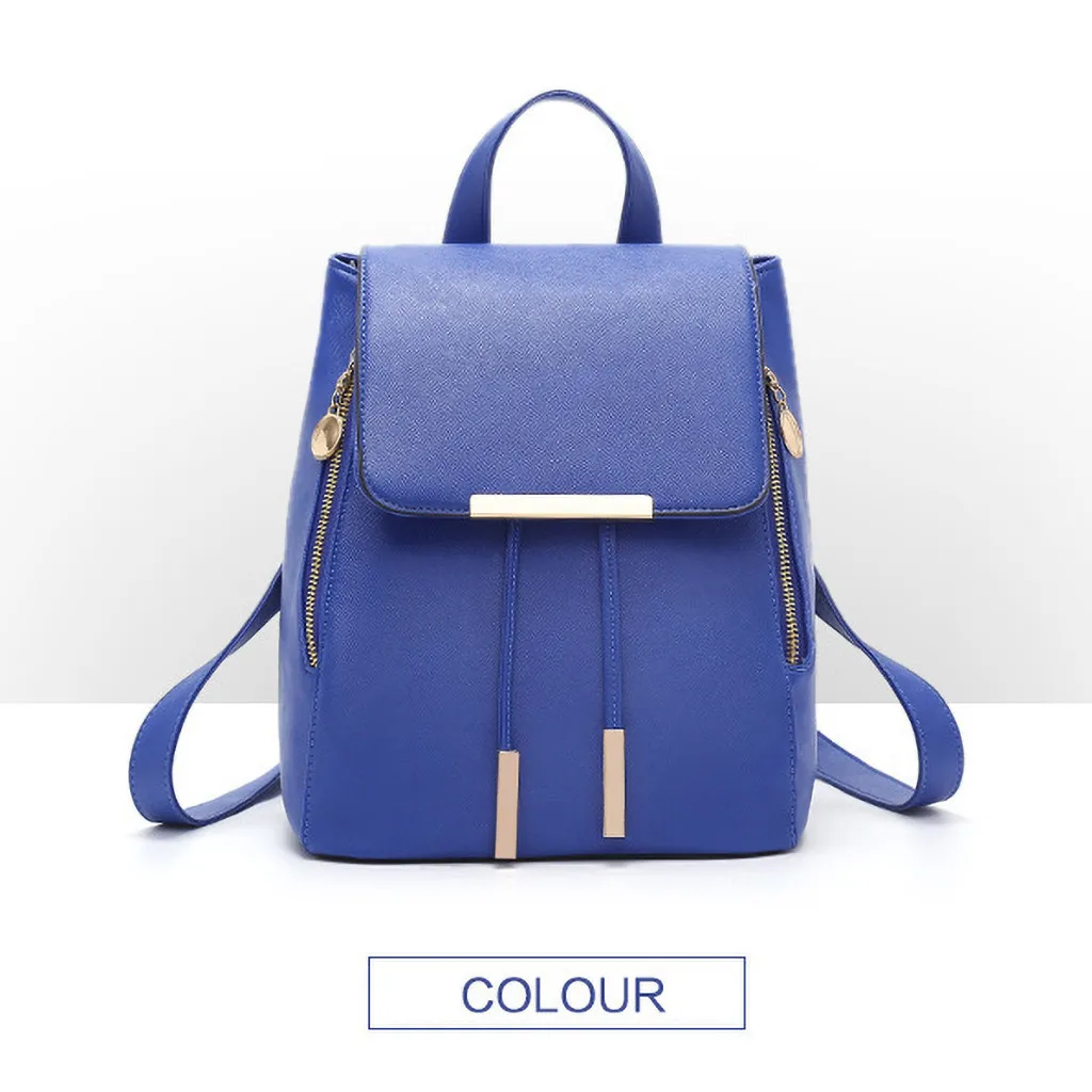 Рюкзак из искусственной кожи для девочек школьная сумка винтажный женский