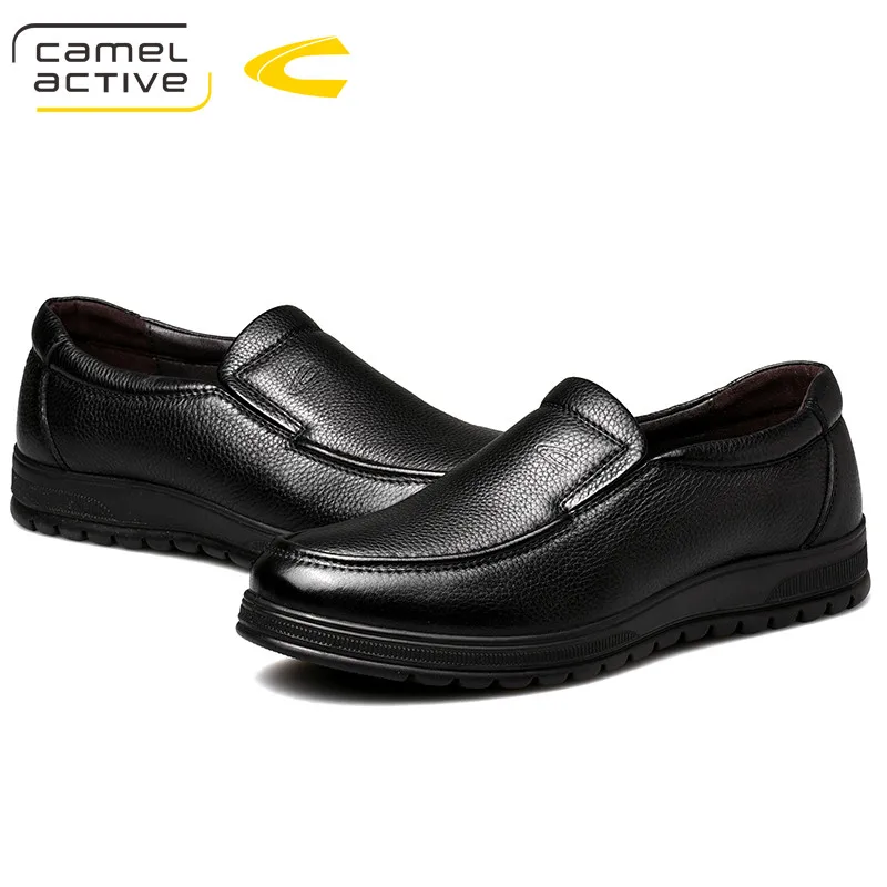 Camel Active New Business Dress Shoes Men's Genuine Leather Comfortable Men Loafers Cowhide Driving Soft Non-slip Casual | Обувь