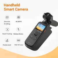 90fun capture 1 camera handheld gimbal 3 axis stabilized vlog camera one click editing ai smart tracking 4k60fps video battery
