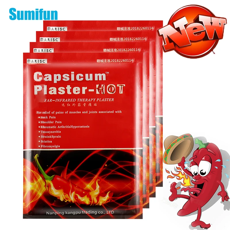 

32pcs/4bags Hot Pepper Analgesic Patch For Rheumatoid Arthritis Knee Muscle Joints Orthopedic Pain Relief Medical Plaster C2352