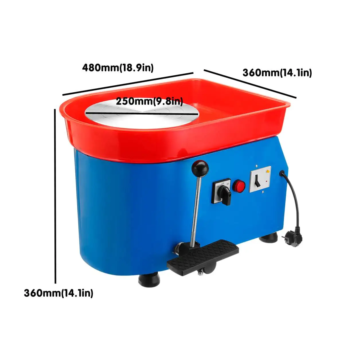 350W 110/220V Electric Pottery Wheel Ceramic Machine Pottery Forming Machine DIY Clay Tool Ceramic Work Ceramics Clay
