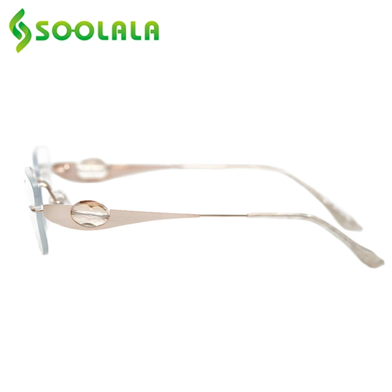 Оправа для очков SOOLALA овальная оправа без оправы анти-синий светильник стразы