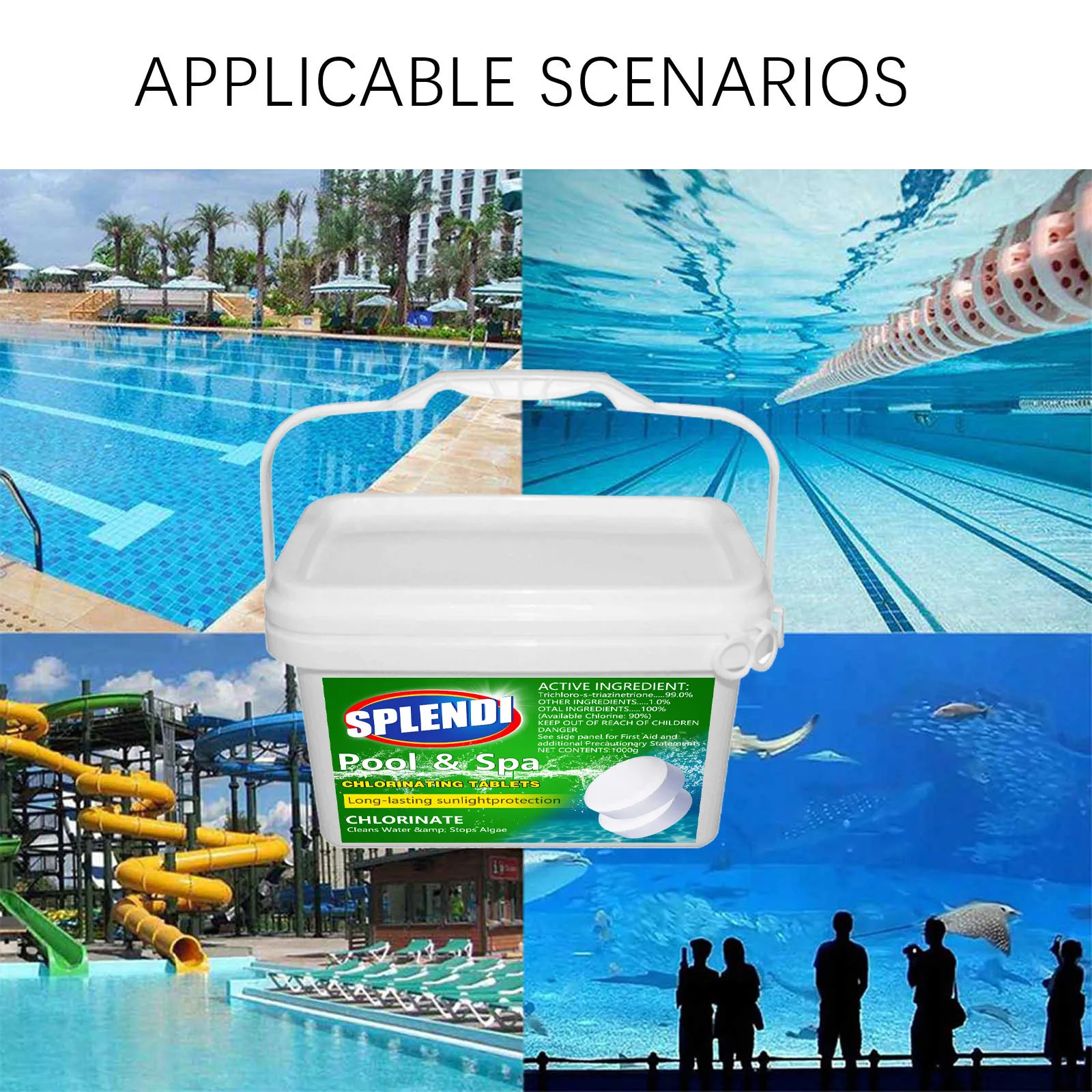 

1000pcs Pool Dechlorinator Sodium Thiosulfate Crystals Premium Chlorine Neutralizer