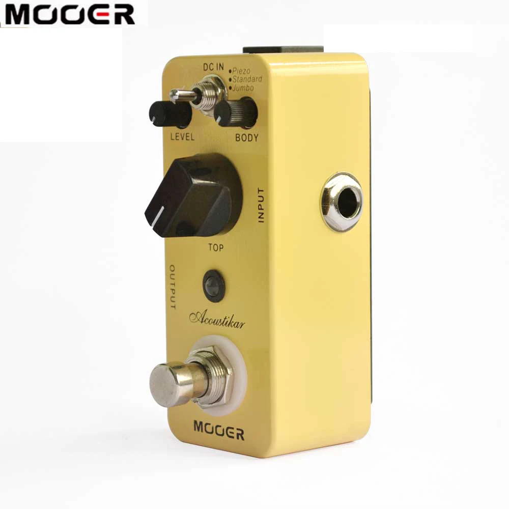 MOOER Acoustikar Акустическая гитара симулятор эффект педаль настоящий Обход с 3