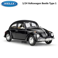 welly diecast 124 car volkswagen beetle type 1 classic car metal alloy vw model car toy car for kids gift decoration collection