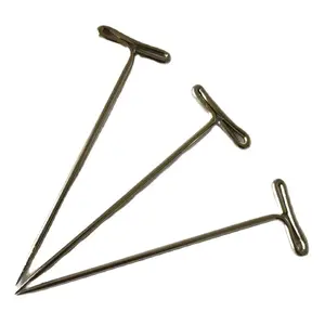 60 шт.лот 5,5 см длина Т-образные иглы Т-образные булавки для париков