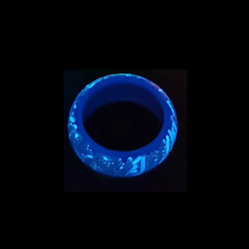 Оригинальное крутое светящееся кольцо универсальное модное с трещинами для