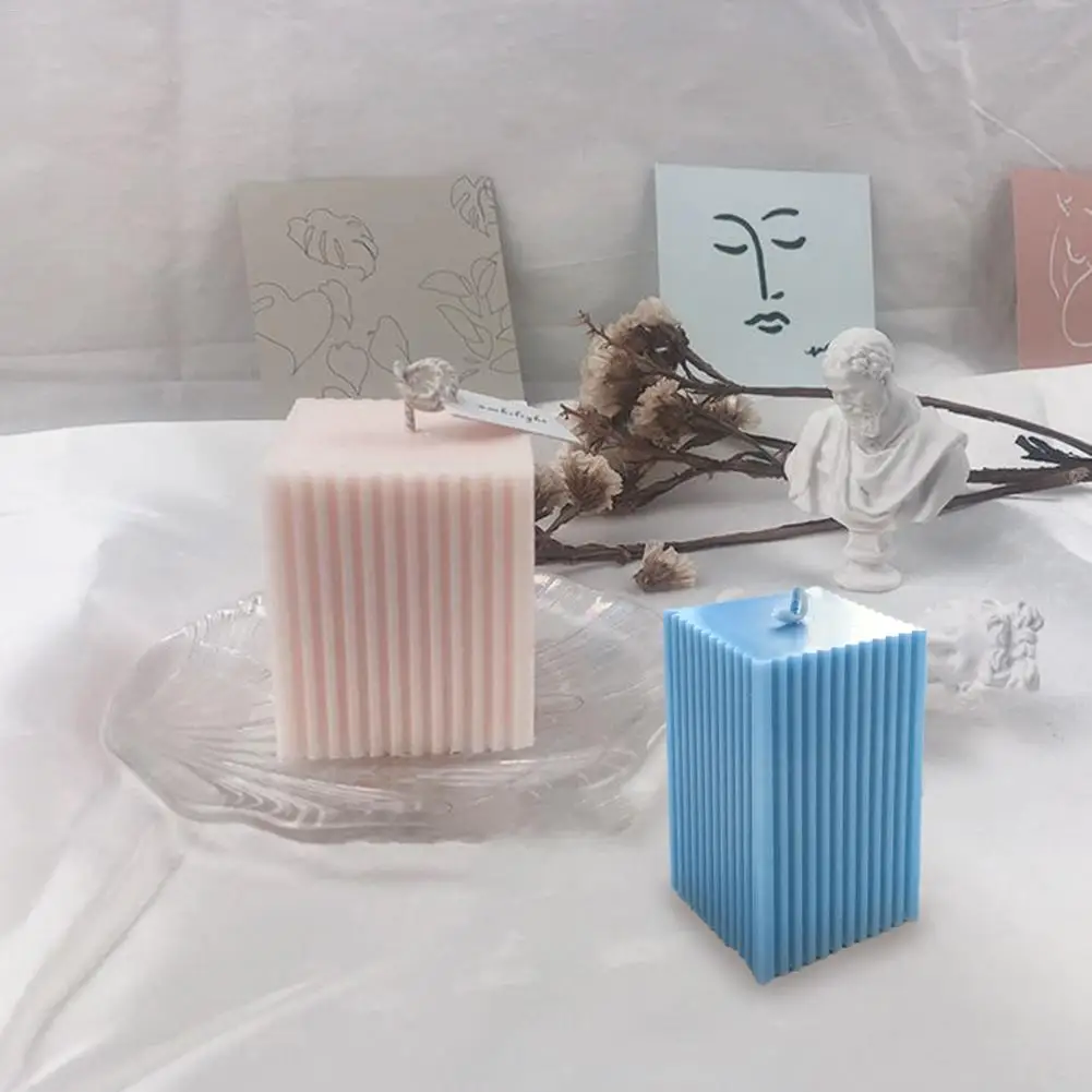 Transparent Candle Molds Plastic Pillar Making Kit Large Cylinder Rib DIY Supplies | Дом и сад
