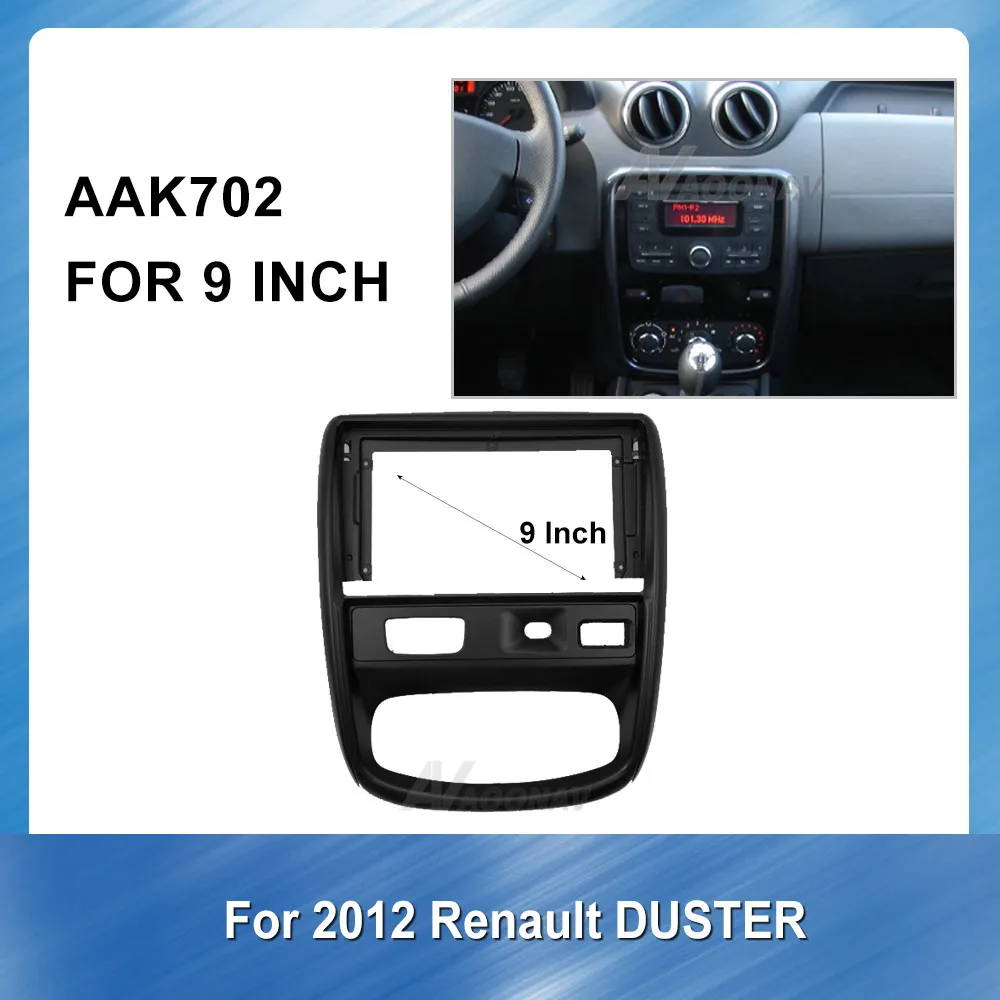 9 дюймов Автомобильный dvd плеер рамка для Renault DUSTER 2012 стерео панель тире крепление