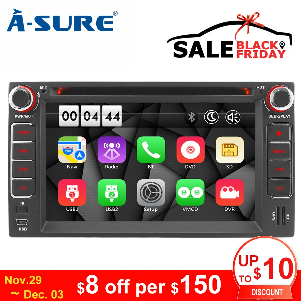 A-Sure 6,2 ''2 Din Авто радио gps Navi для KIA Carens Carnival Rio SPORTAGE SORENTO CERATO Optima Ceed 2008 Picanto Spectra