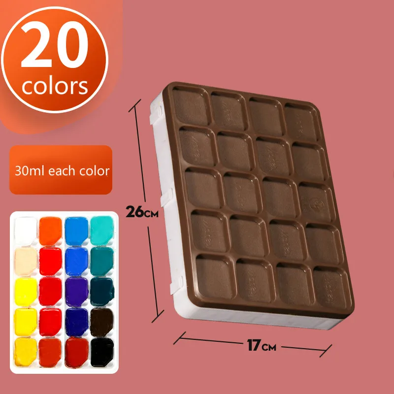 Набор для рисования гуашью 20/24 цветов набор акварелью студентов/товары рукоделия