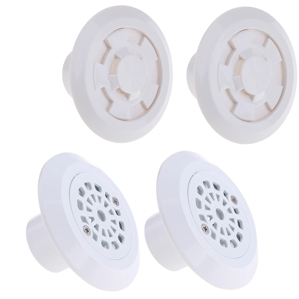 Pack of 4 Above Ground Pool Complete Return Inlet Outlet Jet Fitting with Drainers Swimming Accessories | Спорт и развлечения