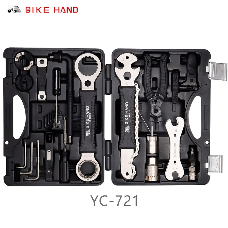 Набор инструментов для ремонта велосипеда BIKEHAND 18 в 1 комплект нижнего кронштейна
