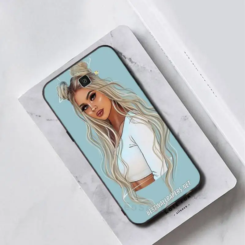 

Fashion Girl Phone Case For Samsung galaxy A S note 6 7 8 9 10 20 30 50 51 70 edge plus lite
