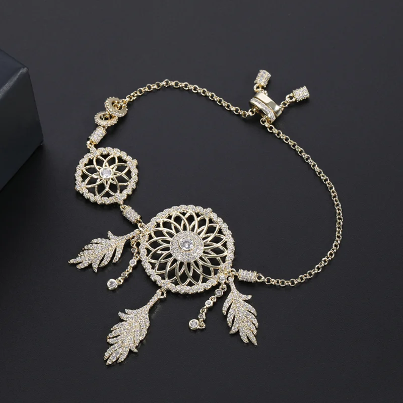 Трендовая цепочка с кулоном Ловец снов ожерелье кулон в виде пера свитер браслет