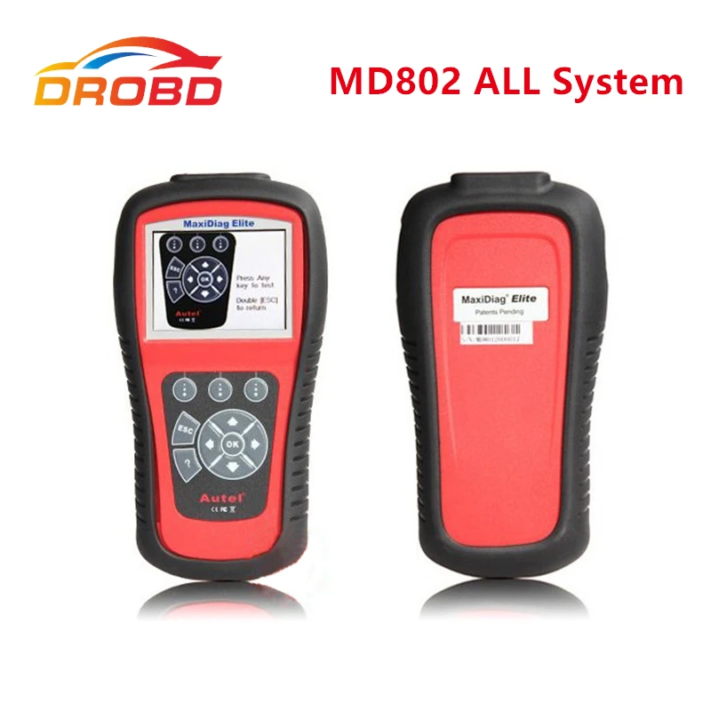 Оригинальный Autel Maxidiag Elite MD802 все Системы + DS модель полный EPB OLS поток данных
