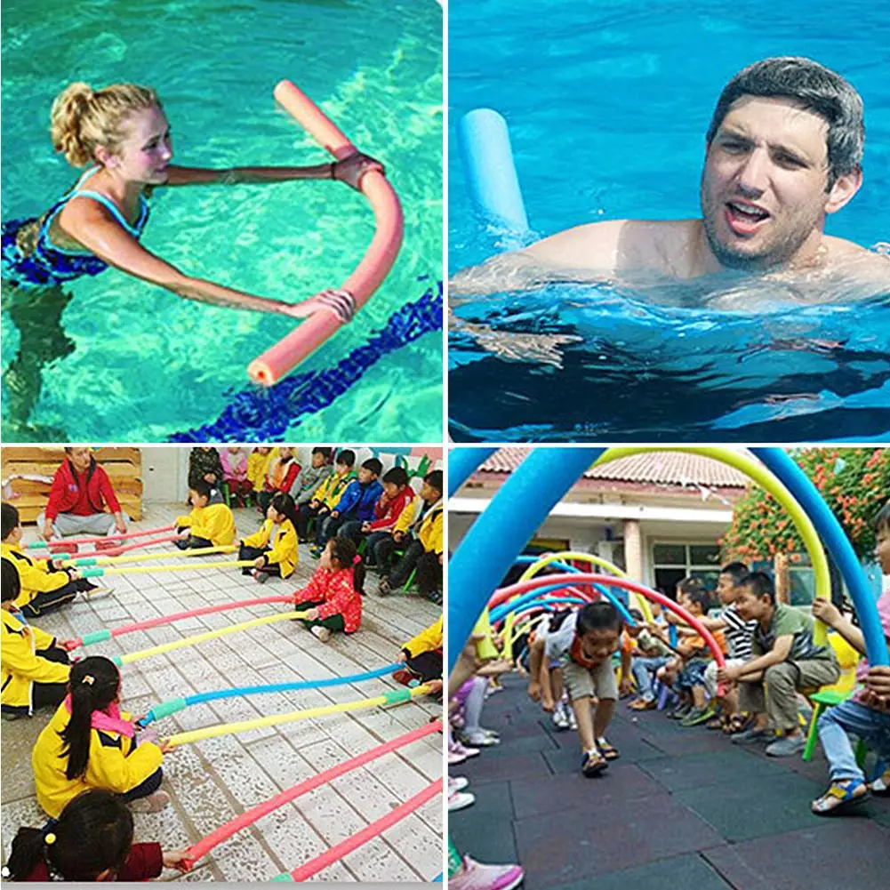 Плавательный Бассейн лапши палка цветной поплавок помощи однотонные полоса из