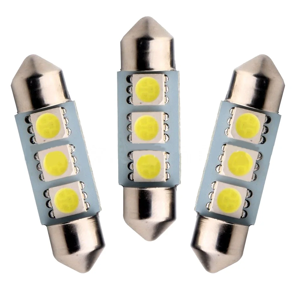 

DC 12V 23pcs 39mm LED Light C10W Car Dome Bulb Auto License Plate Interior Lamp Reading Trunk Lights White