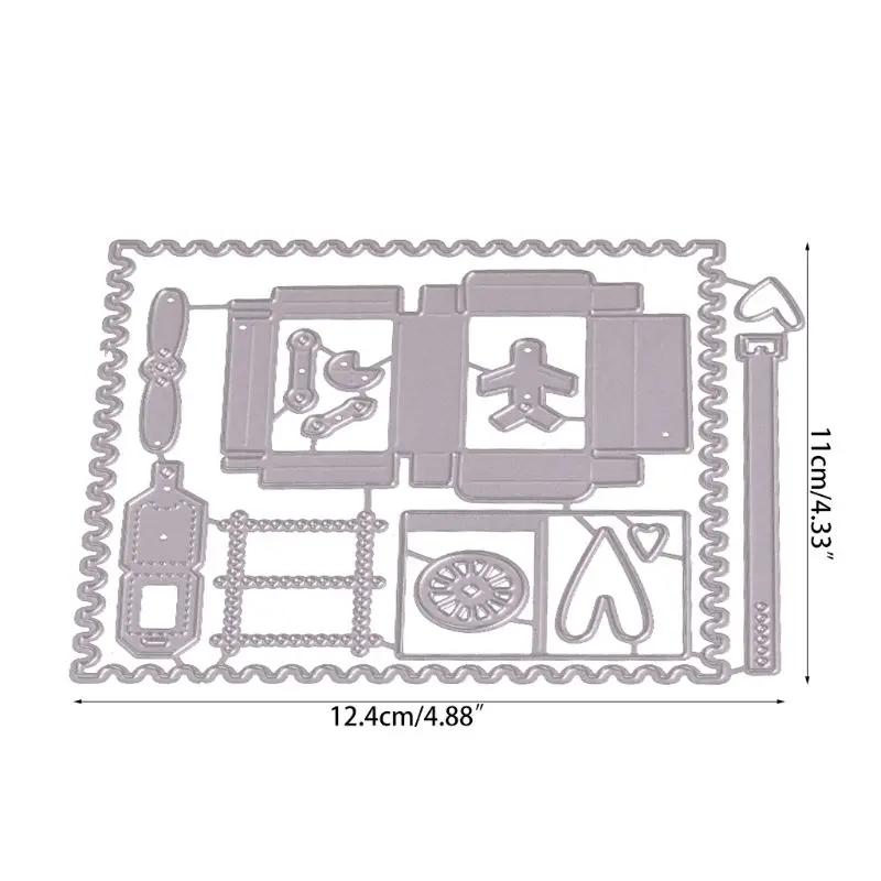 

The Building Metal Cutting Dies Stencil DIY Scrapbooking Embossing Paper Card 449C
