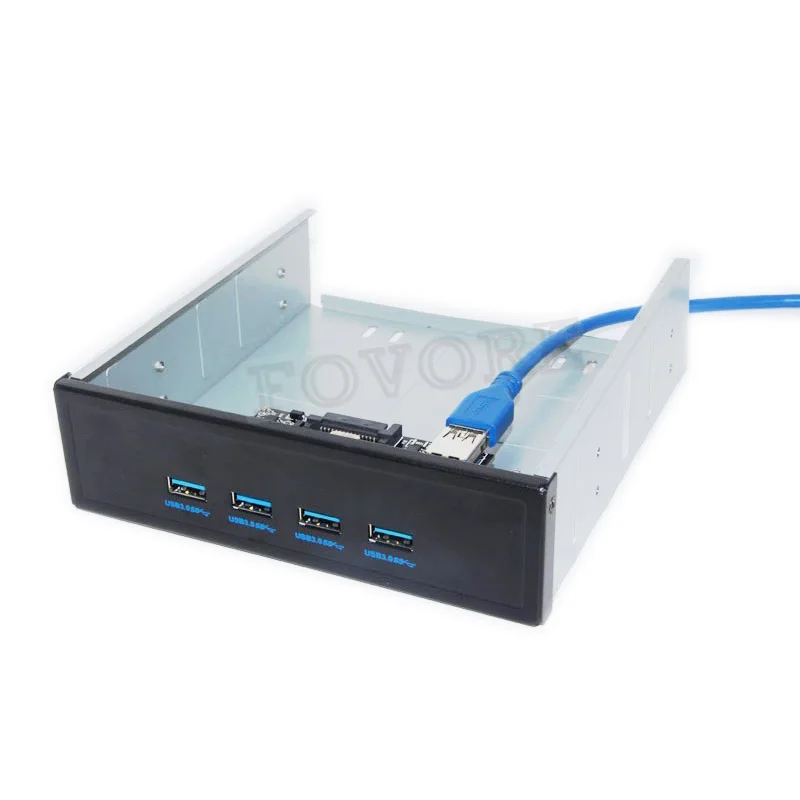 Рассеиватель PCI E на 4 порта USB 3 0 с картой 5 25 дюйма передняя панель USB3 хаб сплиттер