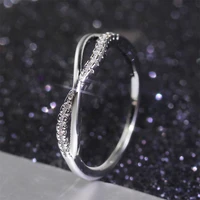women ring designed for women single row geometry cubic zirconia ring fashion glamour wedding ring gift for girlfriend jewelry