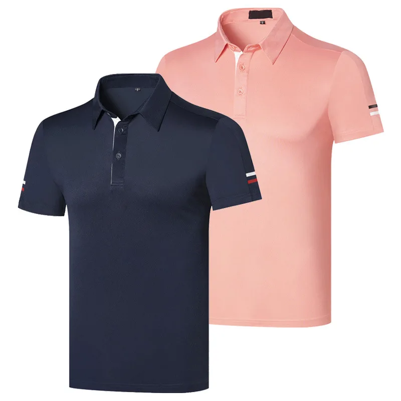 

Golf quick drying breathable clothing short sleeve Lapel moisture wicking polo shirt outdoor sports golf top