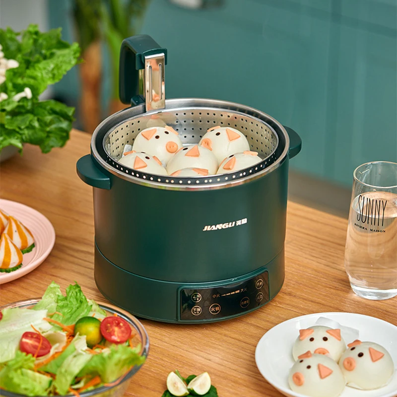 Lifting electric hot pot multi-purpose cooking pot health rice cooker rice soup separation automatic cooking all-in-one pot 3L