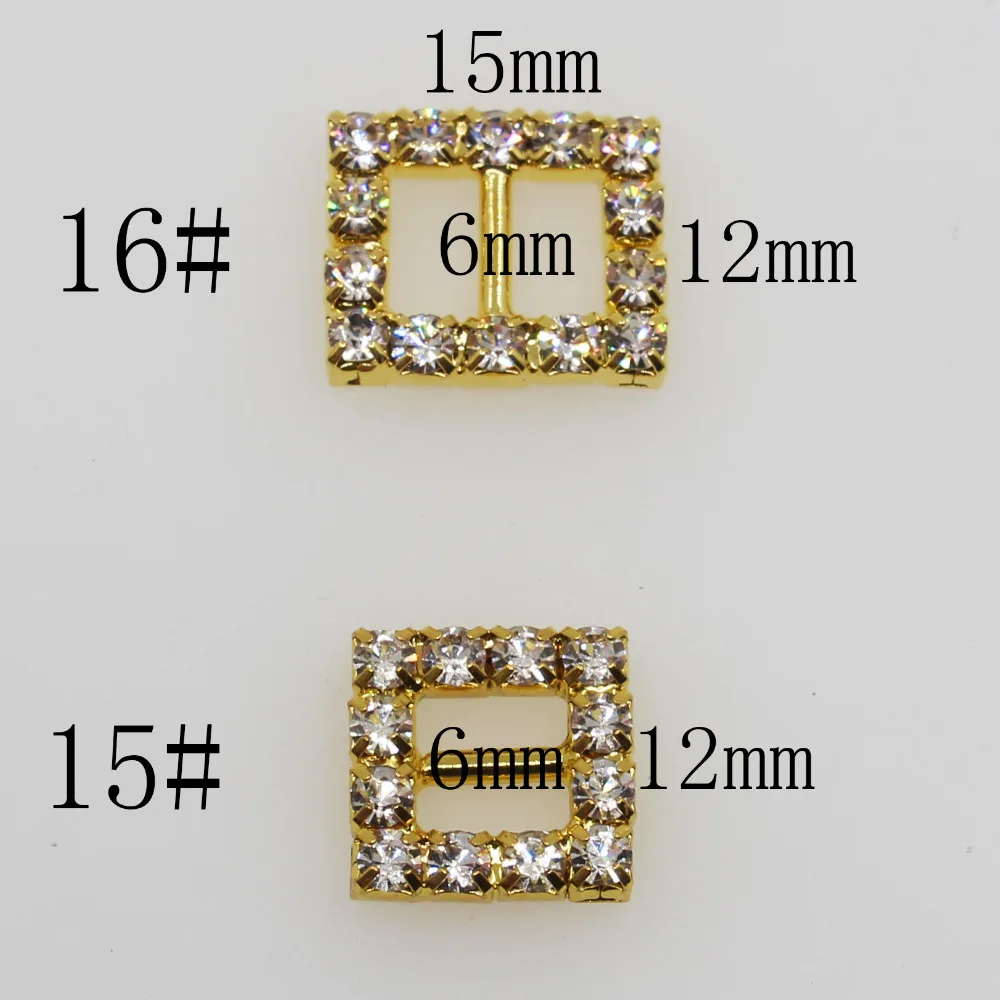 50 шт. Маленькие стразы скользящая пряжка золото серебро металл сделай сам