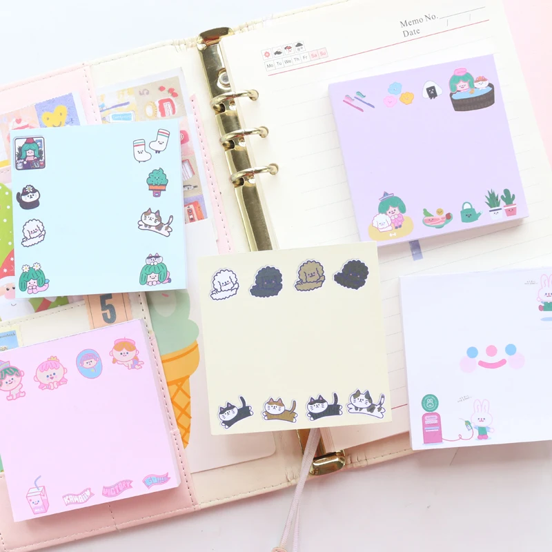 Новые милые Мультяшные блокноты Domikee в Корейском стиле для школьников и детей