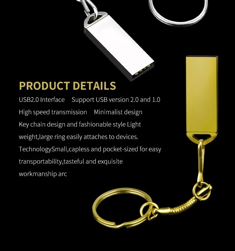 Металлический USB флеш накопитель 64 ГБ 32 16 8 4 Гб 2 30 шт.|USB флэш-накопители| |