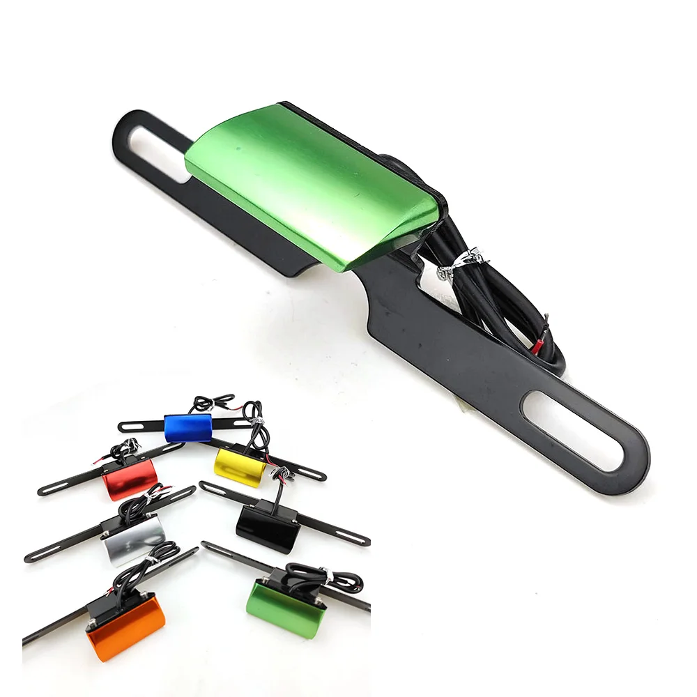 Универсальный Аксессуары для мотоциклов ЧПУ Алюминий Номерной Знак свет Yamaha FZS FZ6