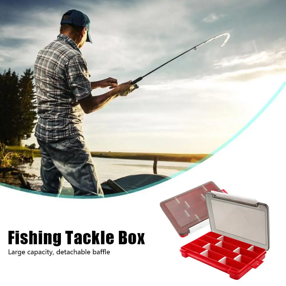 

Portable Fishing Accessories Multifunctional Multi-grid Removable Dividers Bait Lure Tackle Box Storage Case