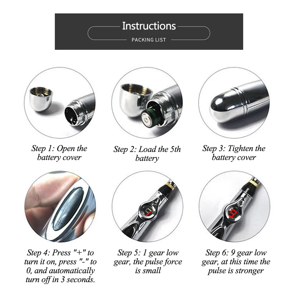 Электронный иглоукалывание ручка стимулятор массажер для акупунктуры Лазерная