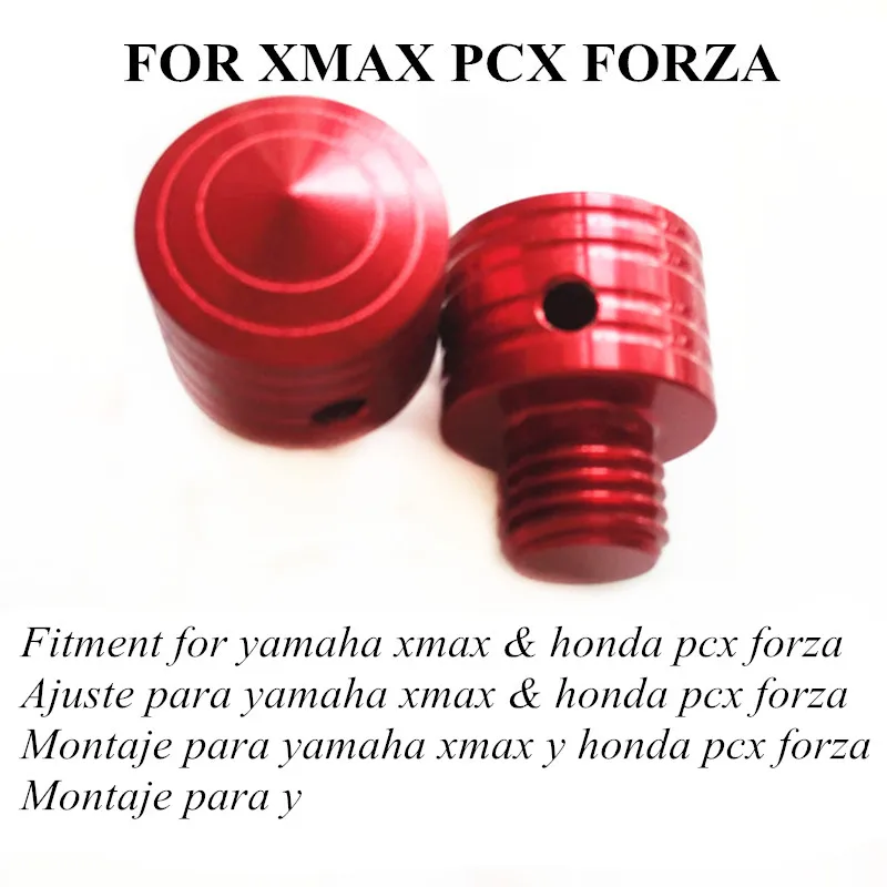 Модифицированный мотоцикл nmax155 nmax125 nmax150 aerox155 nvx155 винт зеркальный винт крышка код крышки для yamaha xmax nvx - Цвет: 2 same red