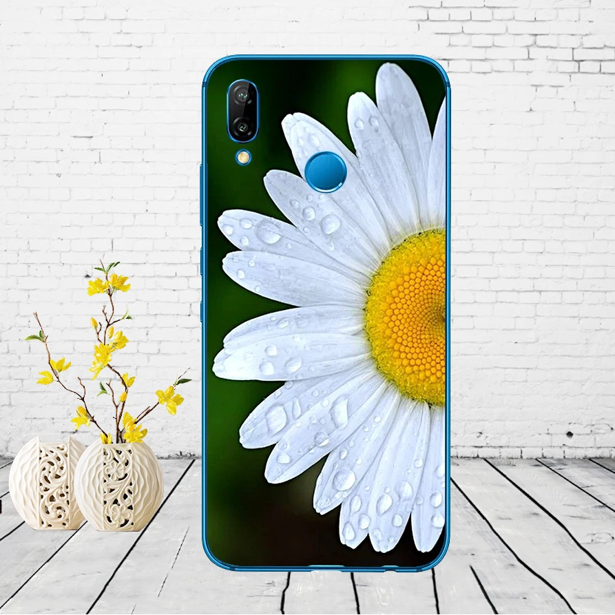 67DD Маргаритка Подсолнух цветочный цветок Мягкий силиконовый чехол для huawei P9 P10 P20 P30 Lite mate 10 20 PRO lite p smart чехол - Цвет: 4