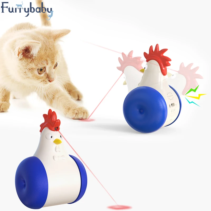 

Инфракрасная игрушка-цыпленок для кошек с USB-зарядкой, пищащие игрушки для животных для кошек и котят, Забавный оригинальный стакан, товары ...