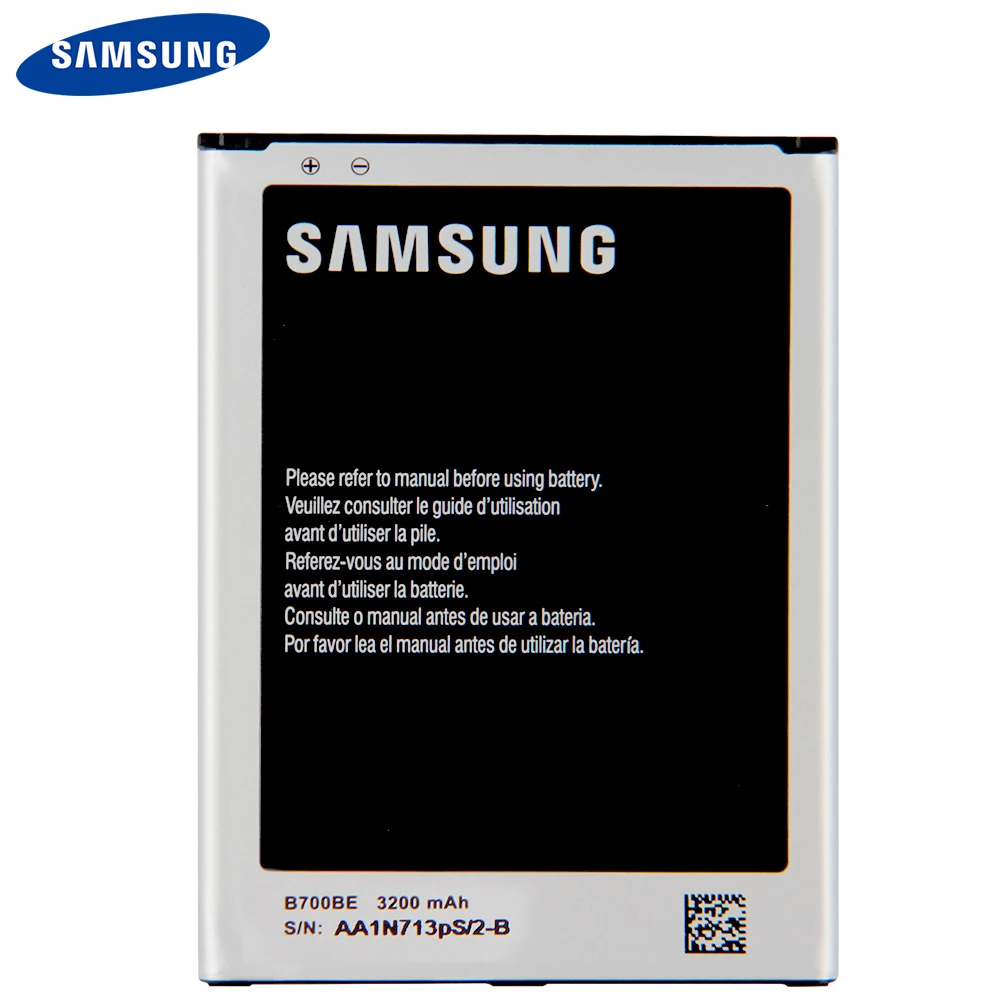 Оригинальный аккумулятор Samsung B700BC B700BE для Galaxy I9200 Mega 6 3 аутентичный 3200 мАч |