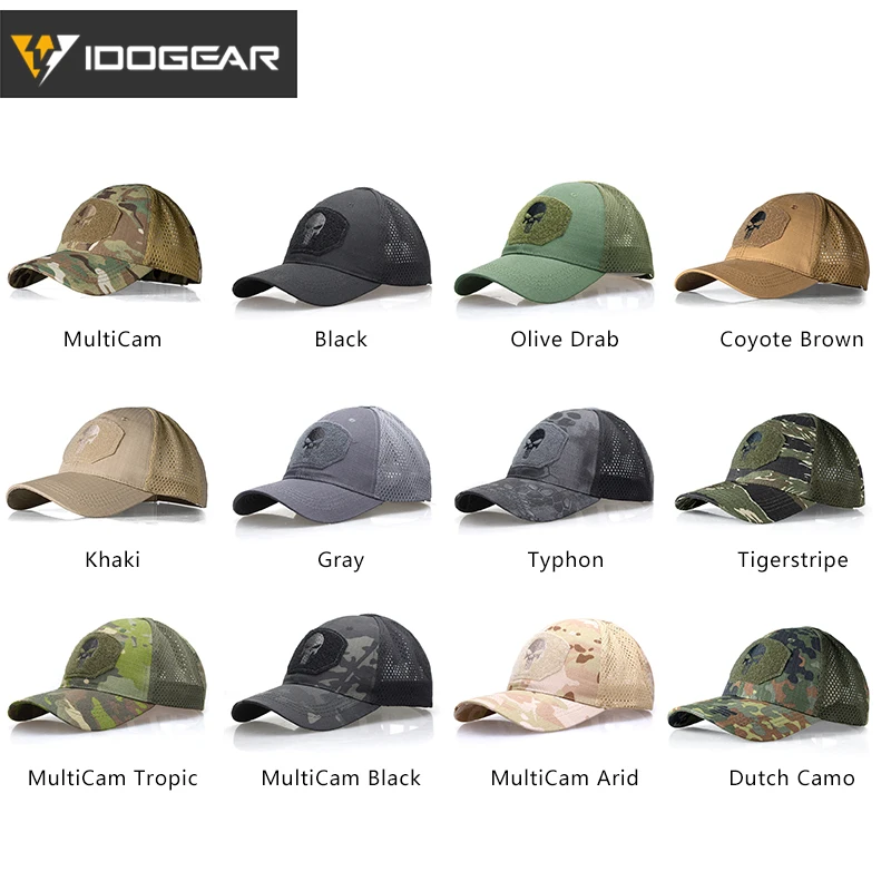 Бейсболка IDOGEAR с черепом для страйкбола кепка папы головные уборы камуфляжная