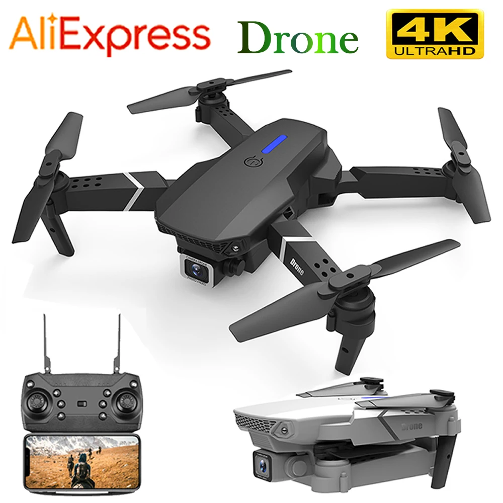 Квадрокоптер e88 RC PRO UAV Дрон с камерой для аэрофотосъемки FPV 4K Wi Fi HD