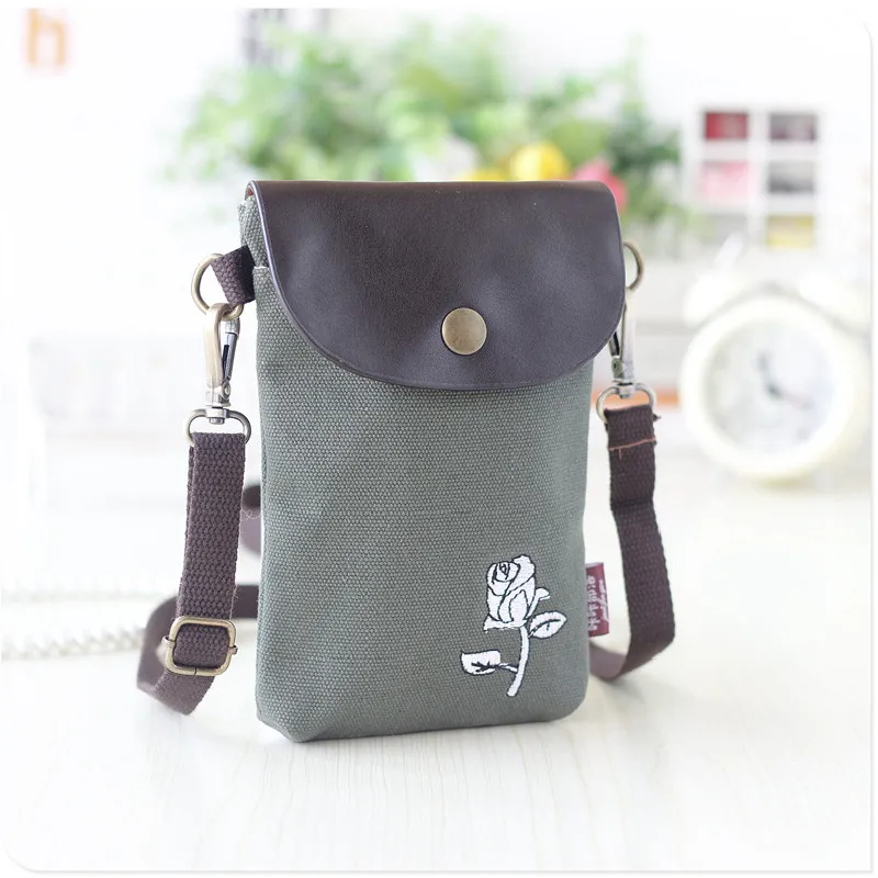 

Hot Sell Mobile Phone Bags Crossbody Bags Women Mini Canvas Shoulder Messenger Bag For Girls Gift