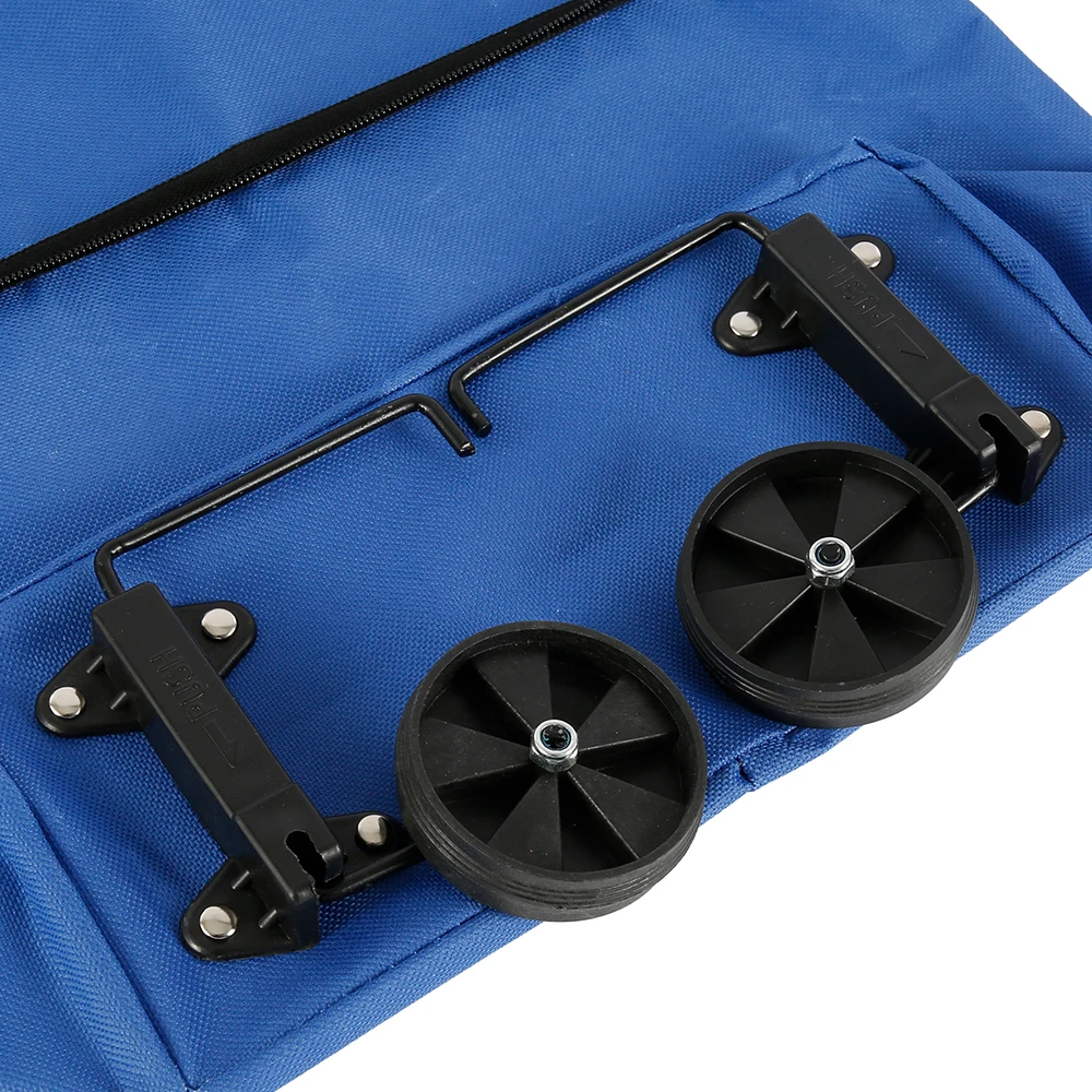 Складная многоразовая сумка для покупок из ткани Оксфорд Портативная на колесах