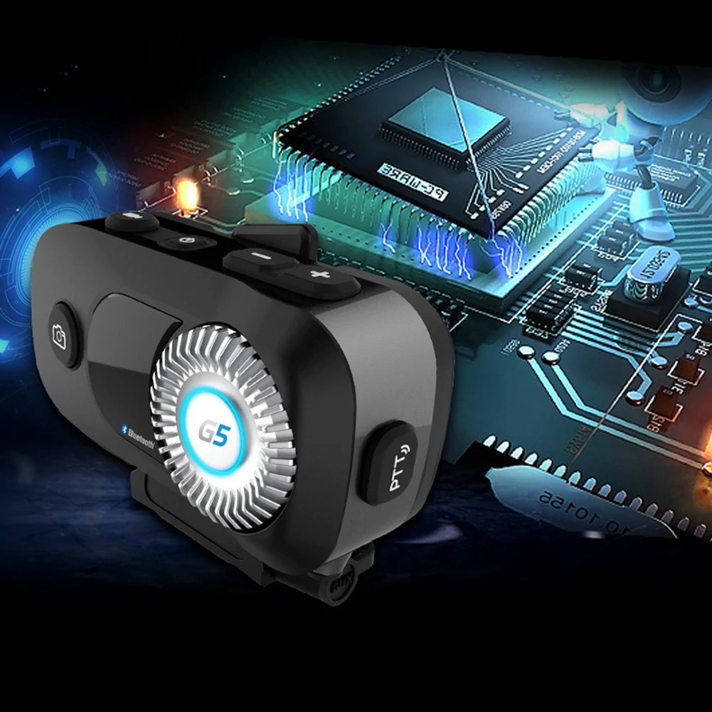 G5 Motorcycle Helmet Bluetooth Headset Waterproof Intercom Driving Recorder HD Camera For Motorcycle Accessories