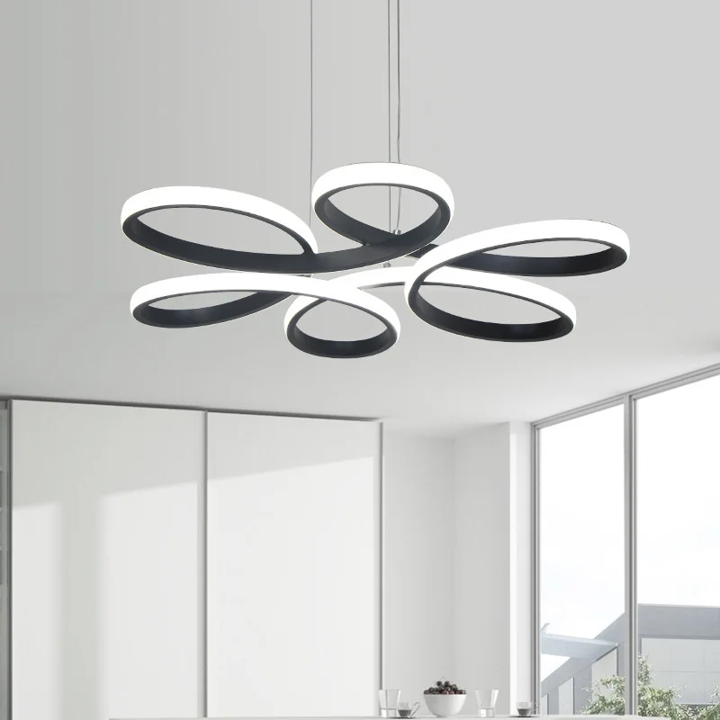 

Современная светодиодная железная люстра, потолочное украшение, домашняя декоративная лампа, винтажный светильник с лампочками