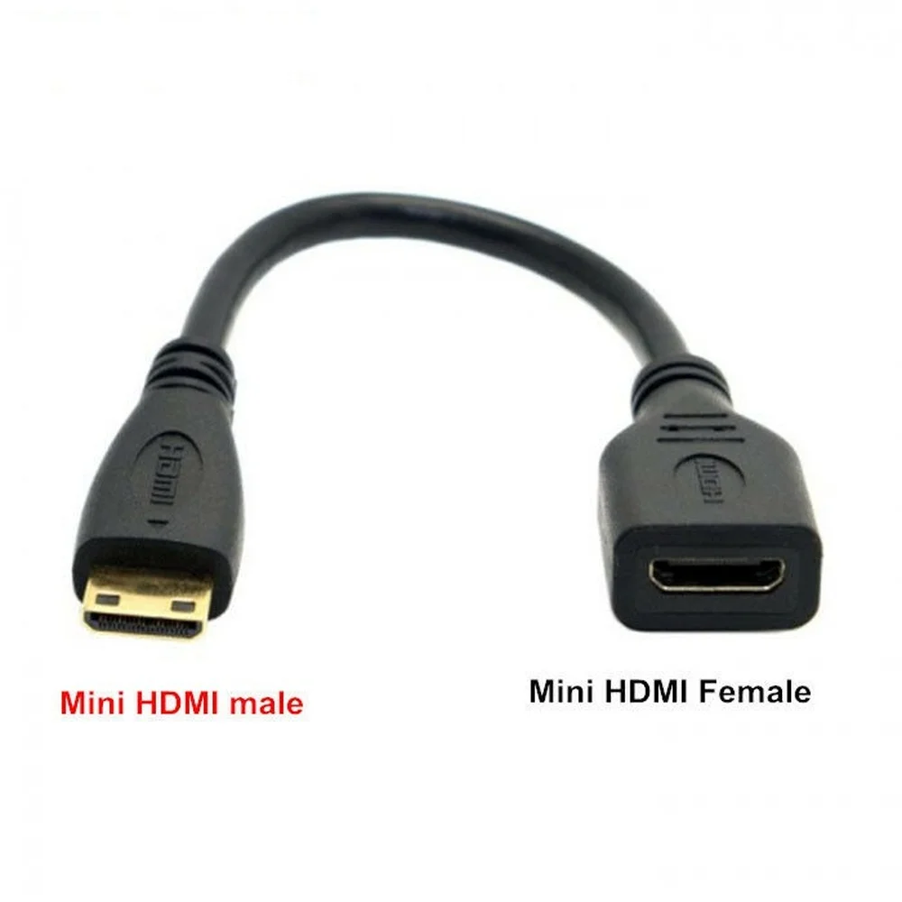 

2 шт мини-адаптер штыревой HDMI на гнездо Mini HDMI адаптер конвертера адаптера переменного тока