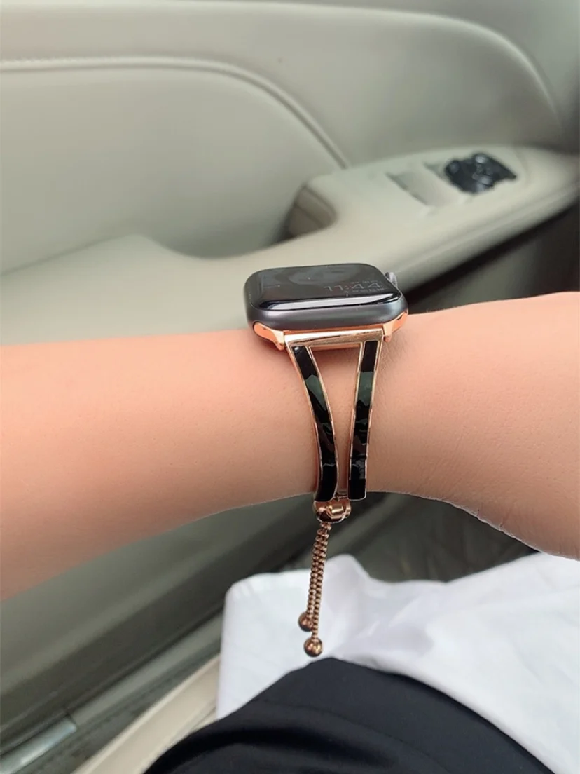 Женский ремешок для Apple watch 38 мм 42 мм iWatch 5 ремешок 44 мм 40 мм браслет из нержавеющей стали Apple watch 4 3 2 1 38/40 ремешок для часов