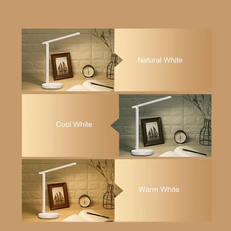 Новый светодиодный Многофункциональный Гибкий Настольный светильник защита